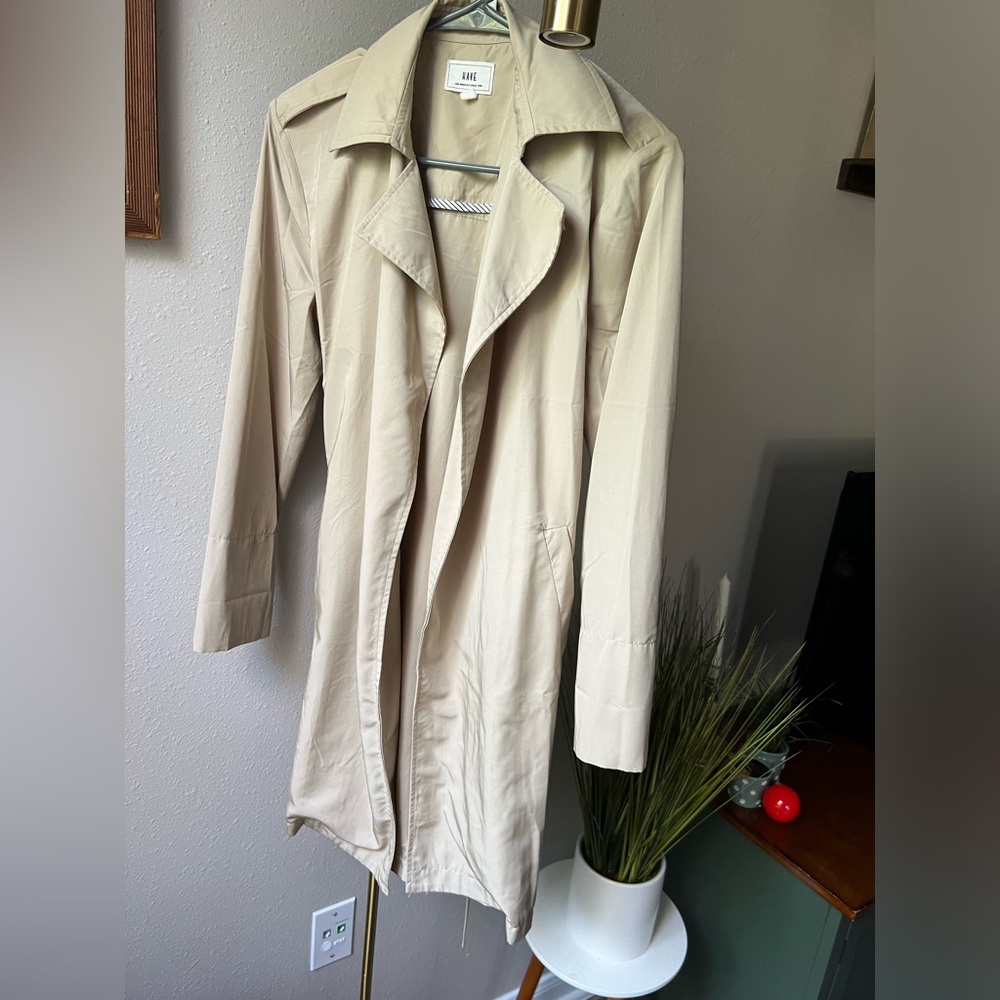 Light weight, cream trench coat by HAVE